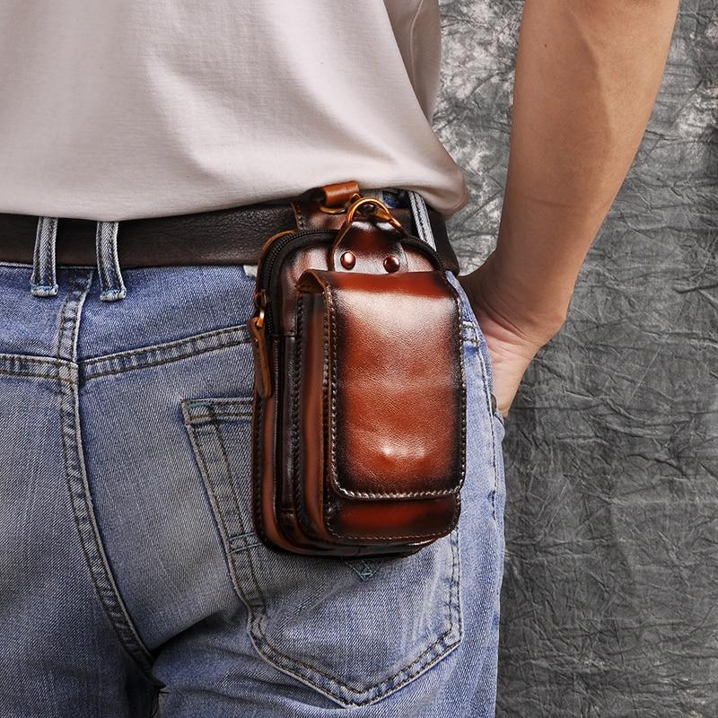EliteGuard Leather Belt Bag for Men — Adjustable Waist Strap 7