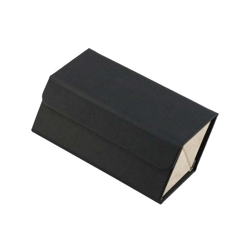 Foldable Leather Eyeglasses Case — Multi-Compartment Organizer 8