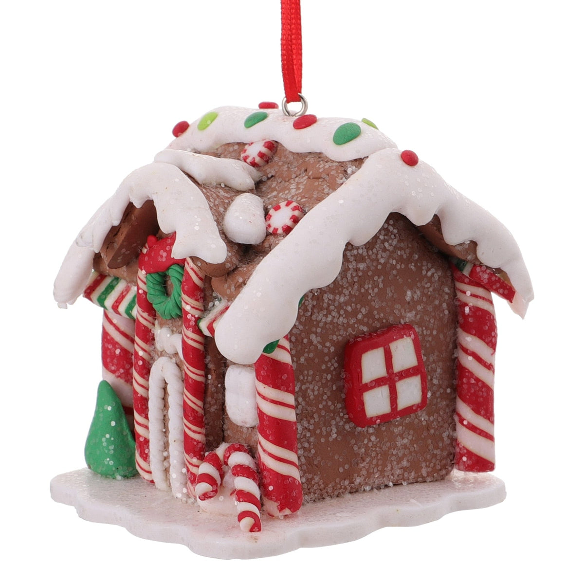 Mini Christmas Gingerbread House Decor — Hand-Painted Resin 9
