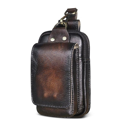 EliteGuard Leather Belt Bag for Men — Adjustable Waist Strap 15