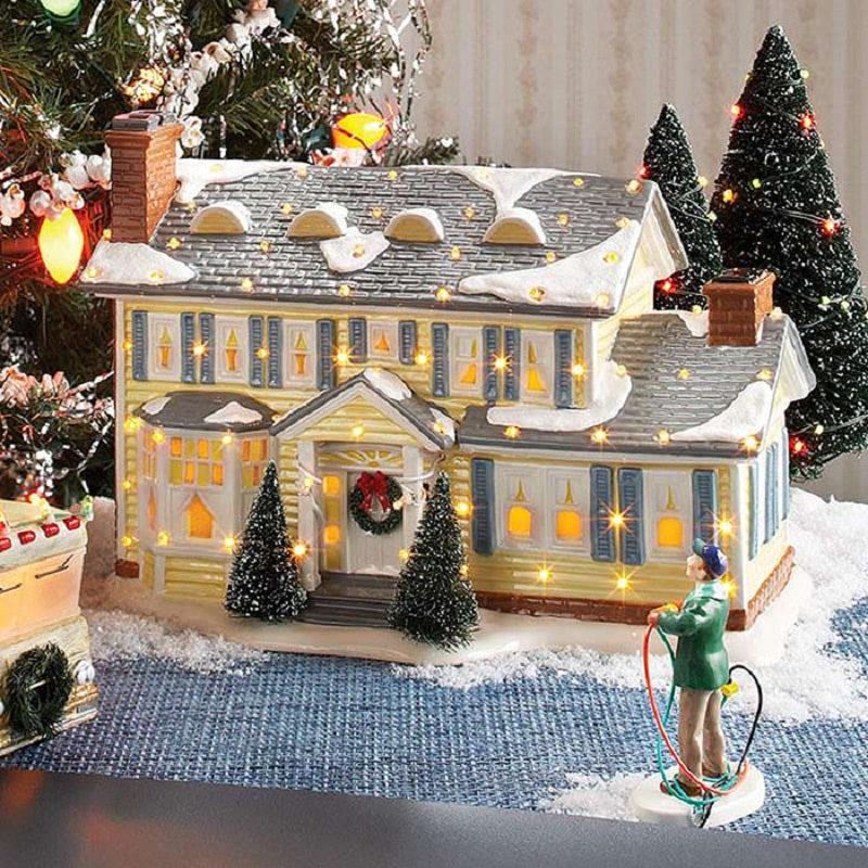 Miniature Christmas House Desktop Decor — Resin Figurine 8 Variants 2