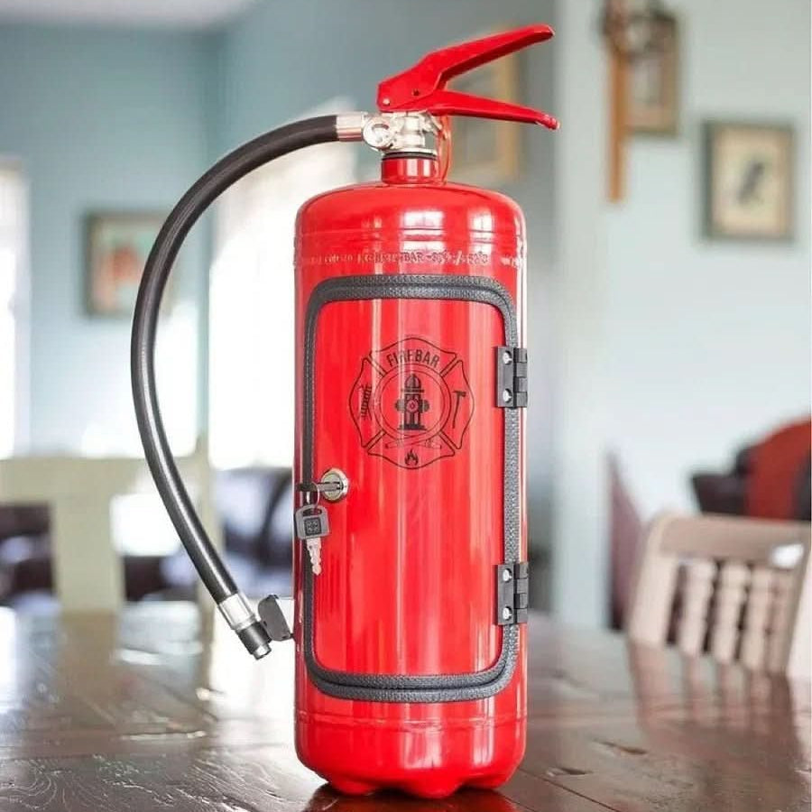 Hidden FireBar – Secret Mini Bar in Fire Extinguisher Design 1