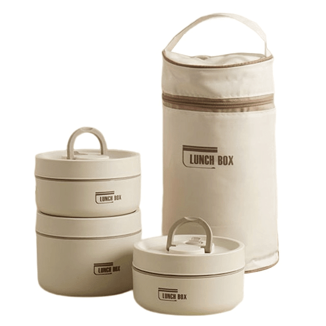 HEATLOX Insulated Double Wall Lunch Box — Stainless Steel 13
