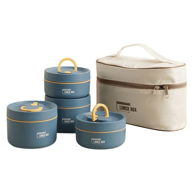 HEATLOX Insulated Double Wall Lunch Box — Stainless Steel 18