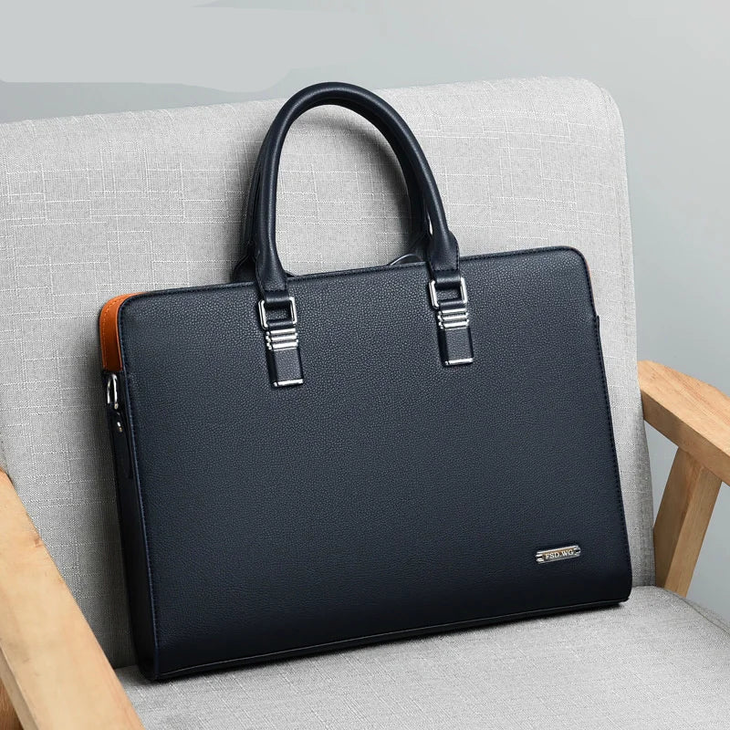 Portaro Men's Leather Laptop Bag — Elegant & Spacious 15" 2