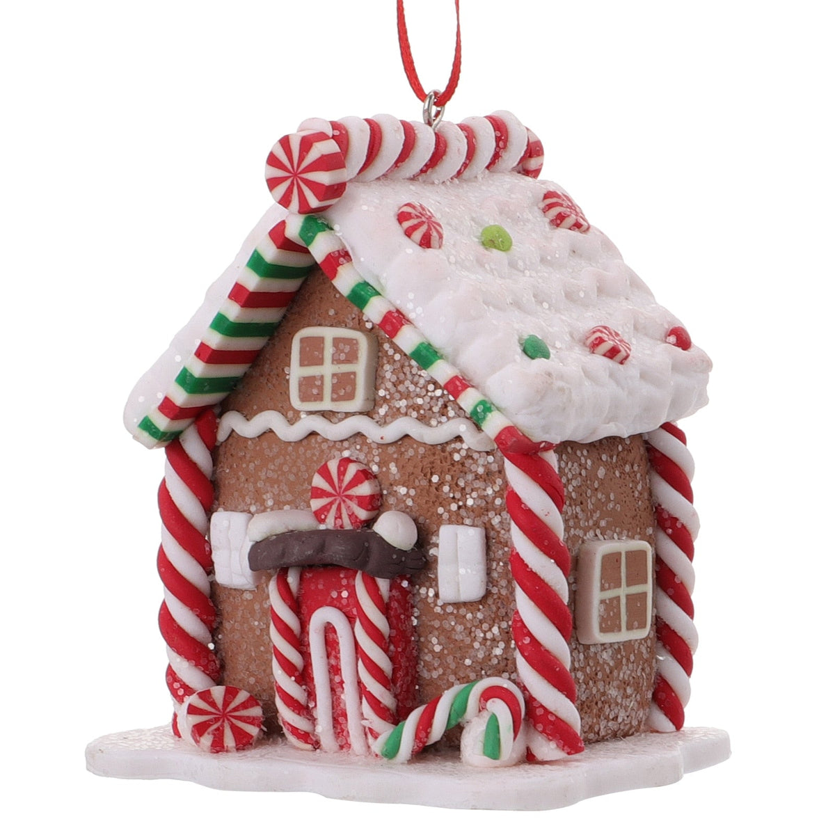 Mini Christmas Gingerbread House Decor — Hand-Painted Resin 6