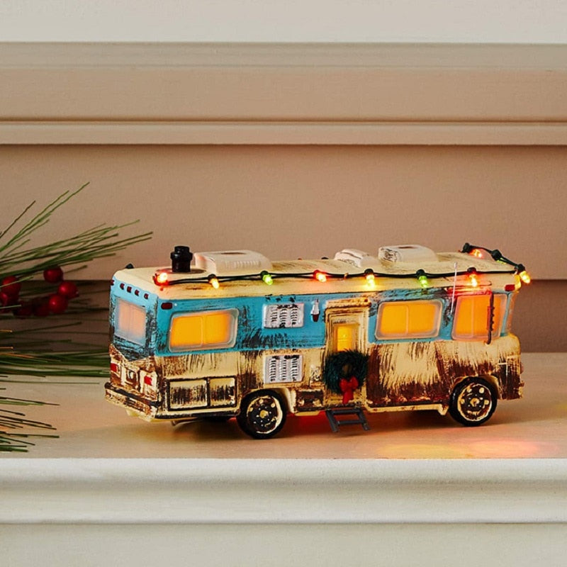 Miniature Christmas House Desktop Decor — Resin Figurine 8 Variants 3