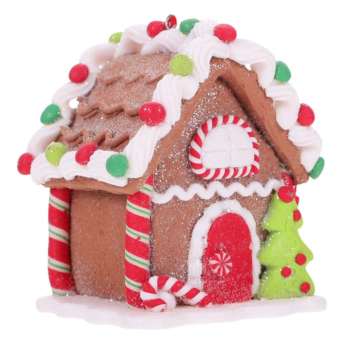 Mini Christmas Gingerbread House Decor — Hand-Painted Resin 7