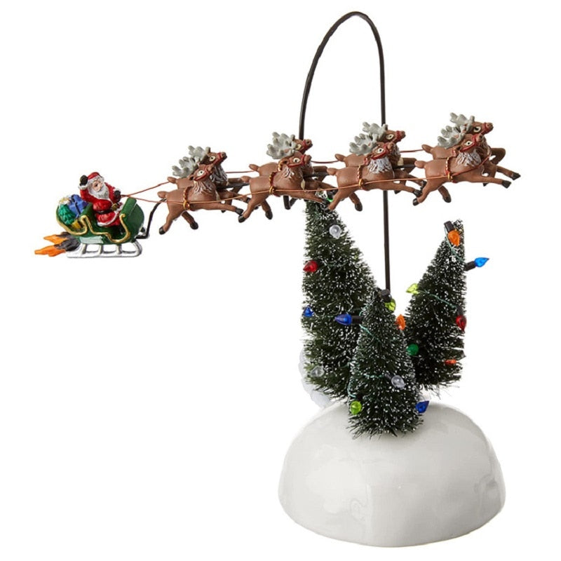Miniature Christmas House Desktop Decor — Resin Figurine 8 Variants 7