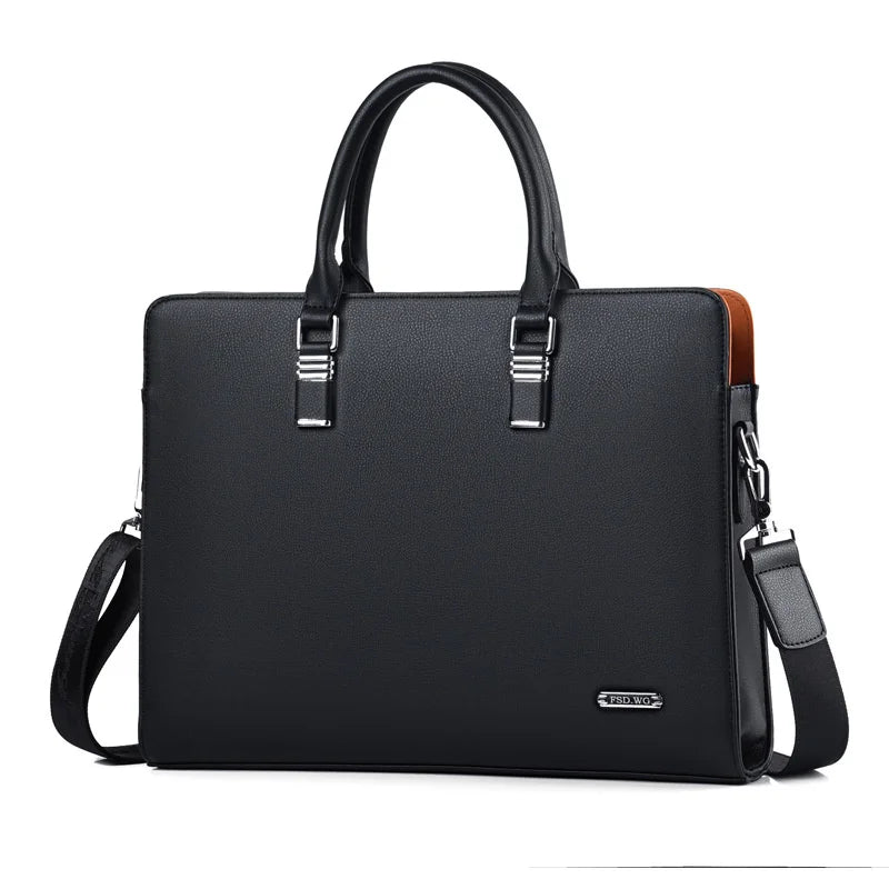 Portaro Men's Leather Laptop Bag — Elegant & Spacious 15" 3