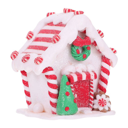 Mini Christmas Gingerbread House Decor — Hand-Painted Resin 11