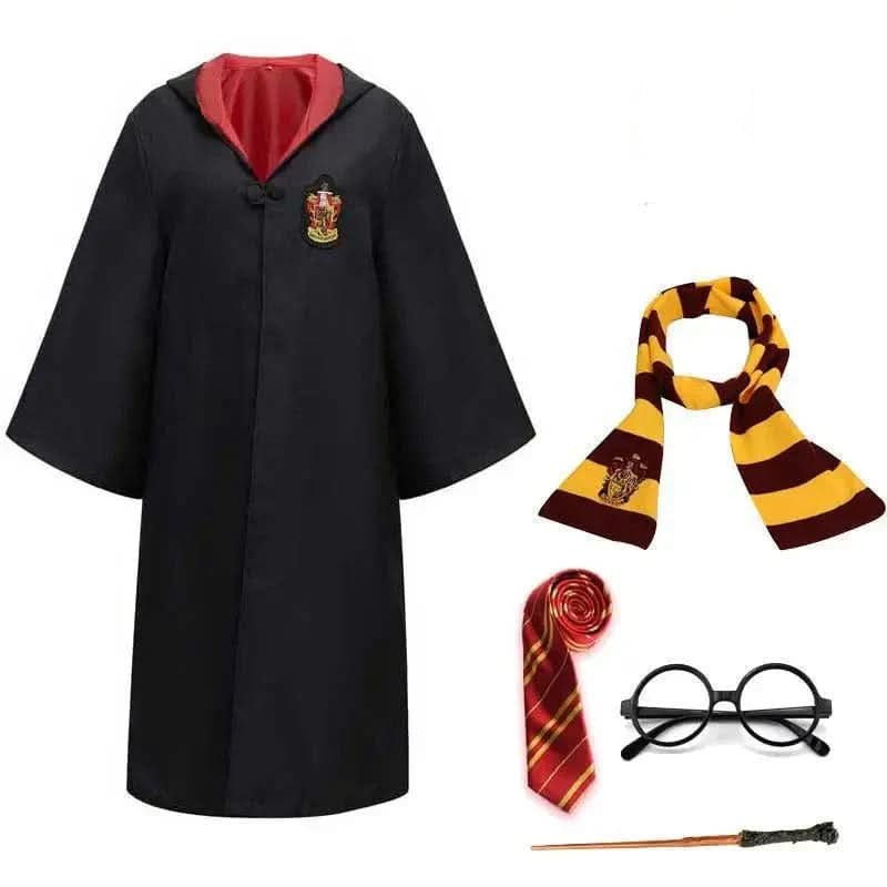 Complete Wizard Costume with Cloak & Accessories — Kids & Adults 7