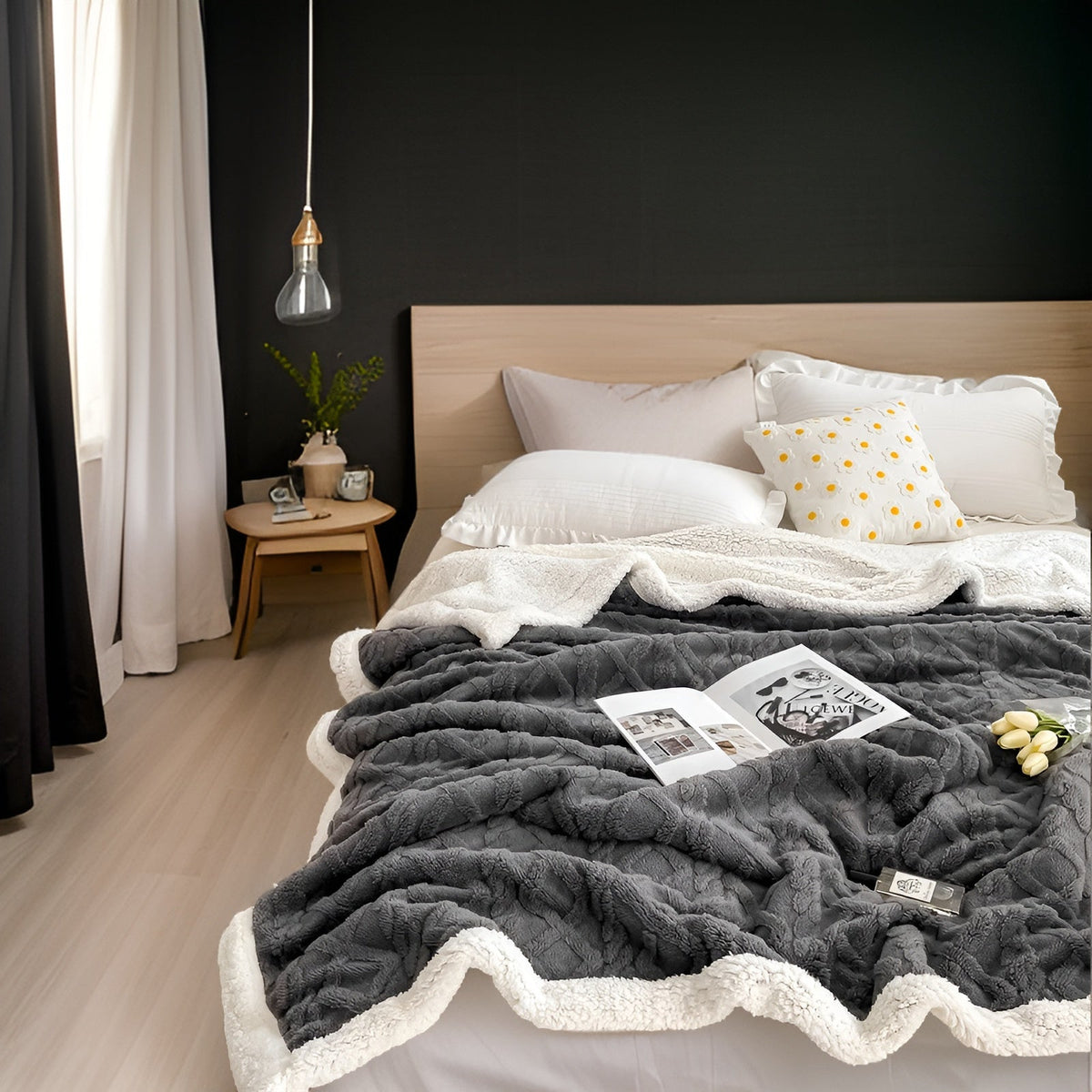 Reversible Fleece Blanket – Soft & Warm Winter Comfort 8