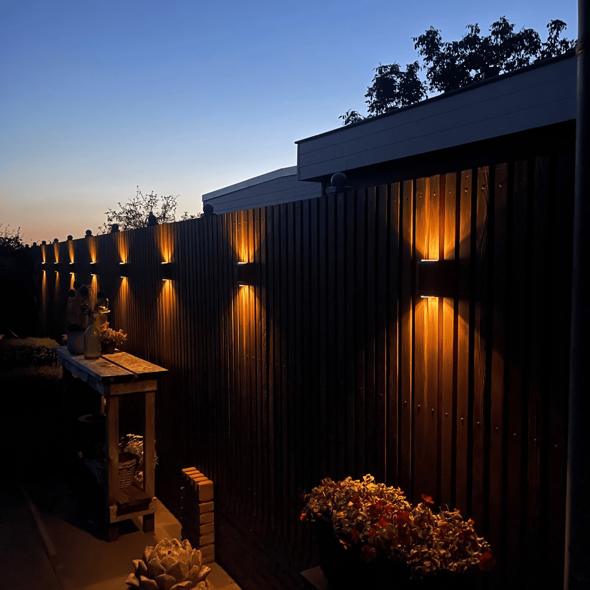 SolarFlare Solar LED Garden Wall Lamp — IP65 Scandinavian Design 2