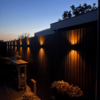 SolarFlare Solar LED Garden Wall Lamp — IP65 Scandinavian Design 2