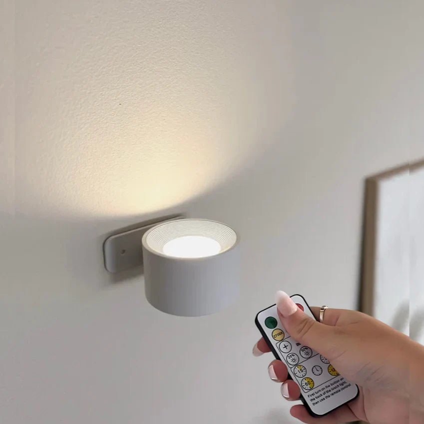Wireless LED Wall Light Dimmable — 360° Rotatable Indoor Lamp 5
