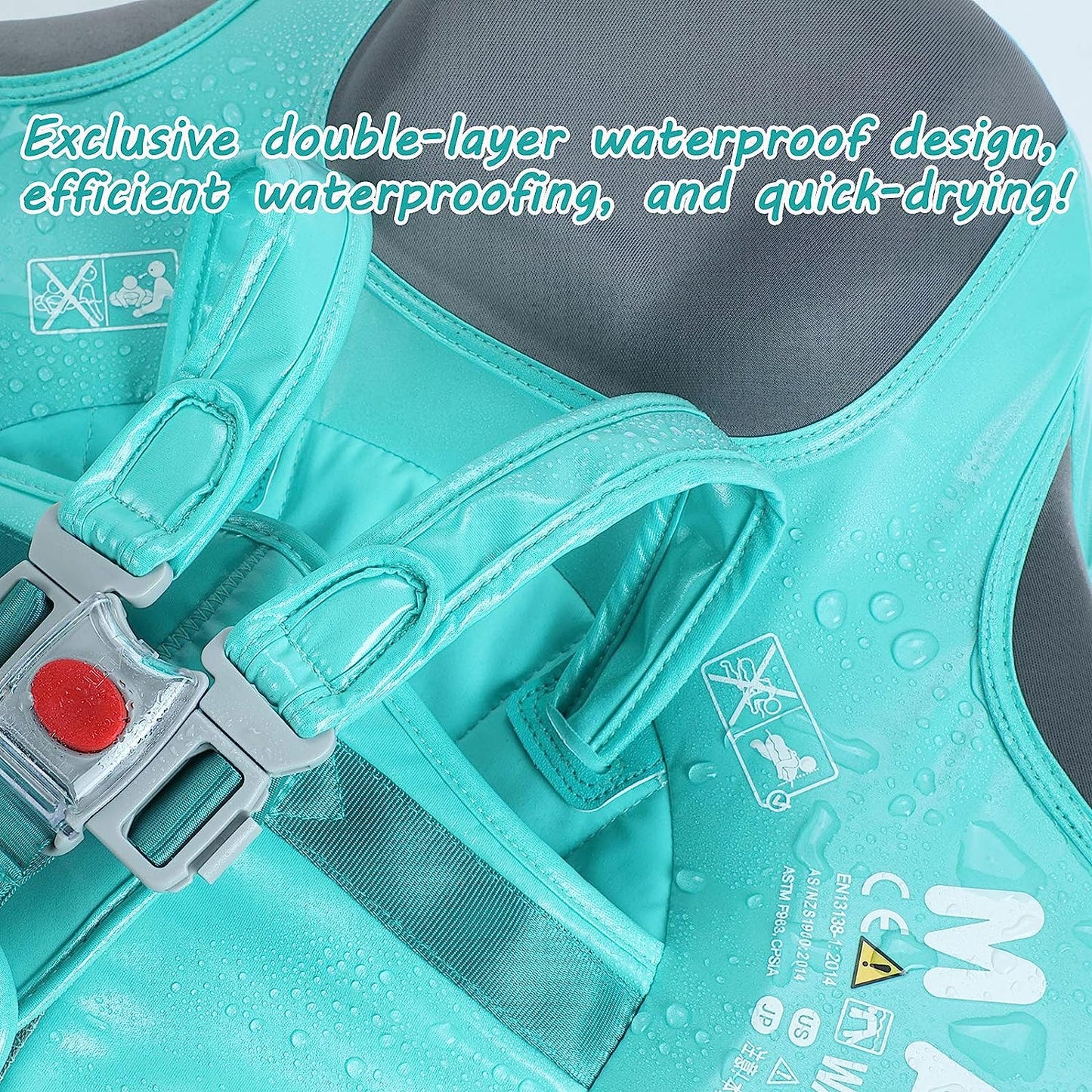 Istruttore Di Nuoto Regolabile 360° Per Bambini 3-24 Mesi con Sicurezza Migliorata | Design Accattivante per Esperienze Acquatiche Sicure 4