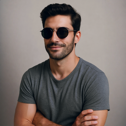 Kiro - Occhiali Da Sole Uomo/Donna In Metallo Con Protezione UV400