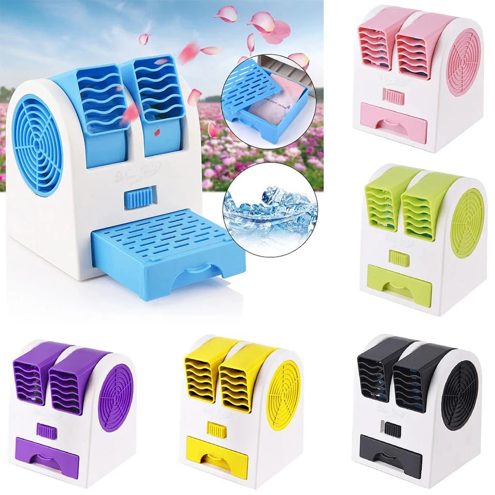 Mini Climatizzatore USB Portatile Silenzioso Doppia Uscita