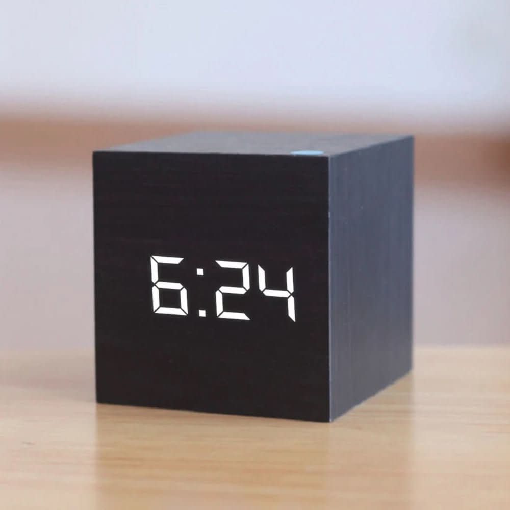 TimeCube Compact Mini LED Digital Alarm Clock with Temperature 2