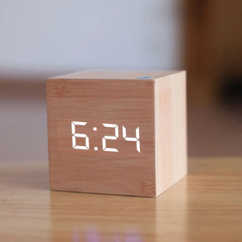 TimeCube Compact Mini LED Digital Alarm Clock with Temperature 7