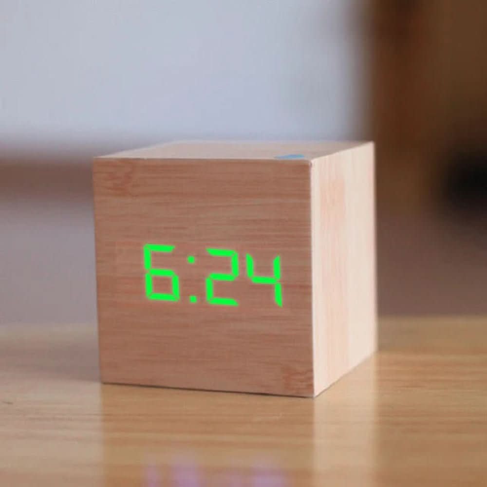 TimeCube Compact Mini LED Digital Alarm Clock with Temperature 8
