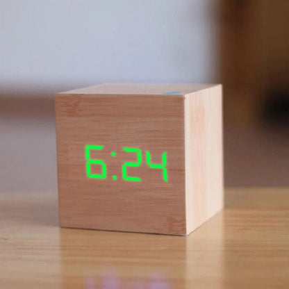 TimeCube Compact Mini LED Digital Alarm Clock with Temperature 8