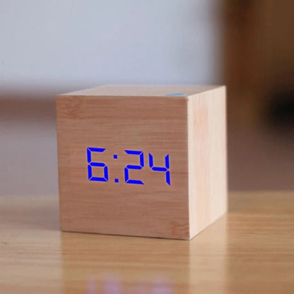 TimeCube Compact Mini LED Digital Alarm Clock with Temperature 9