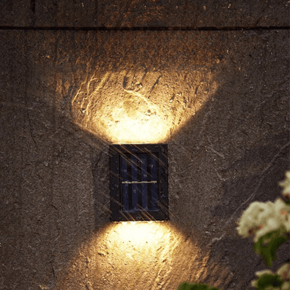 SolarFlare Solar LED Garden Wall Lamp — IP65 Scandinavian Design 6