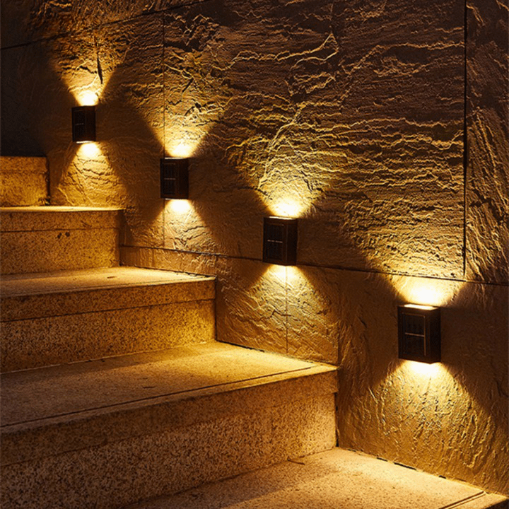 SolarFlare Solar LED Garden Wall Lamp — IP65 Scandinavian Design 1