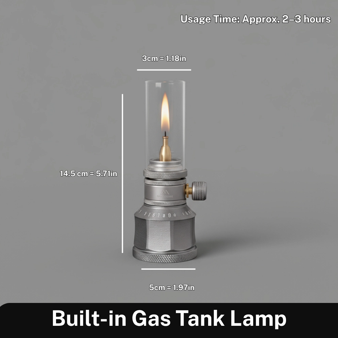 Draagbare Campinglamp - Warm Licht van Aluminium