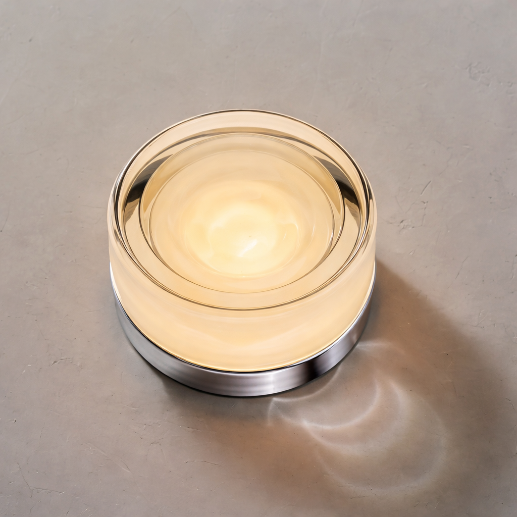 Moderne Cirkelvormige Wandlamp van Gekleurd Glas