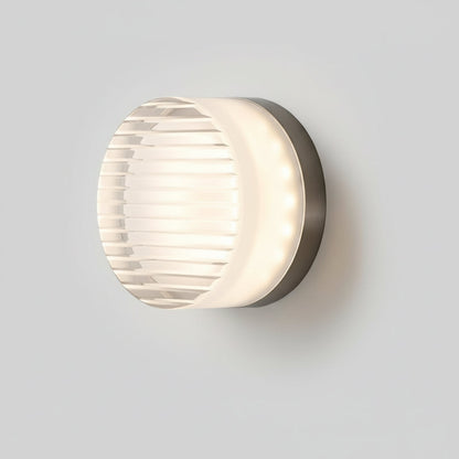 Moderne Cirkelvormige Wandlamp van Gekleurd Glas