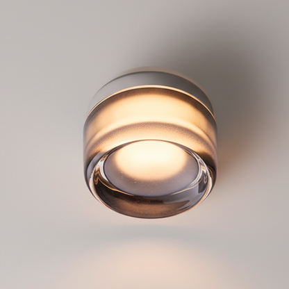 Moderne Cirkelvormige Wandlamp van Gekleurd Glas