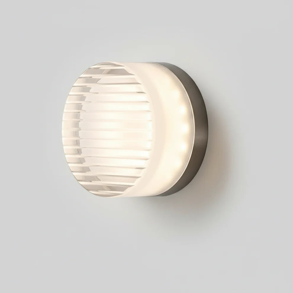 Moderne Cirkelvormige Wandlamp van Gekleurd Glas