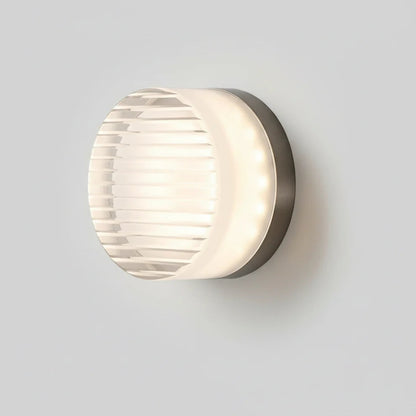 Moderne Cirkelvormige Wandlamp van Gekleurd Glas