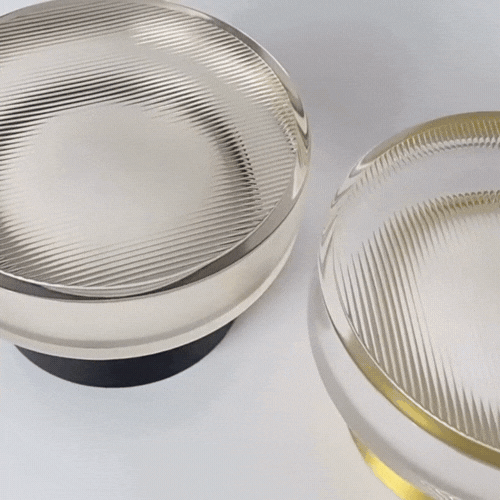 Moderne Cirkelvormige Wandlamp van Gekleurd Glas