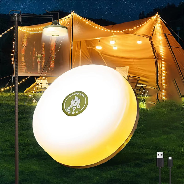 LED Lamp 4 in 1 - Lantaarn, Zaklamp, RGB Lichten en Powerbank