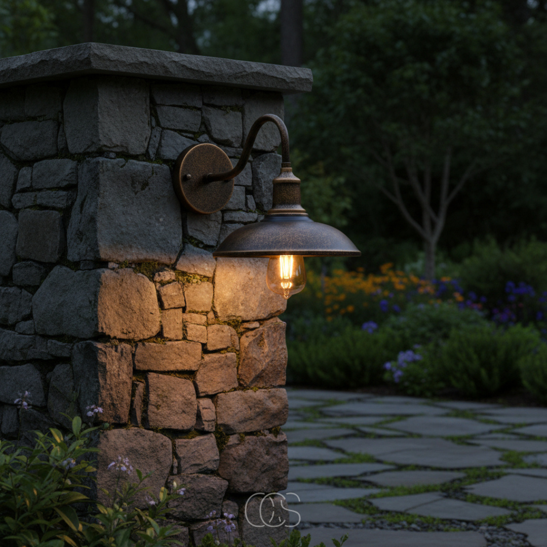 Lampada da Parete Vintage per Esterni in Bronzo - Luce Calda e Atmosferica 4