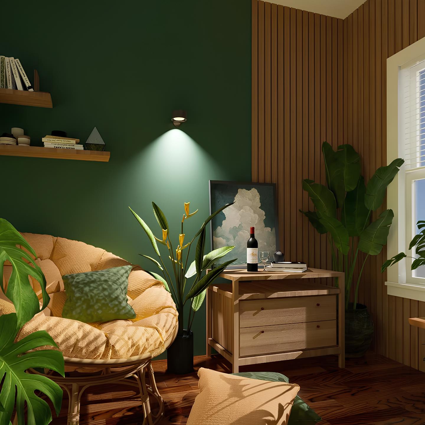 Draadloze Oplaadbare Wandlamp met 360° Rotatie