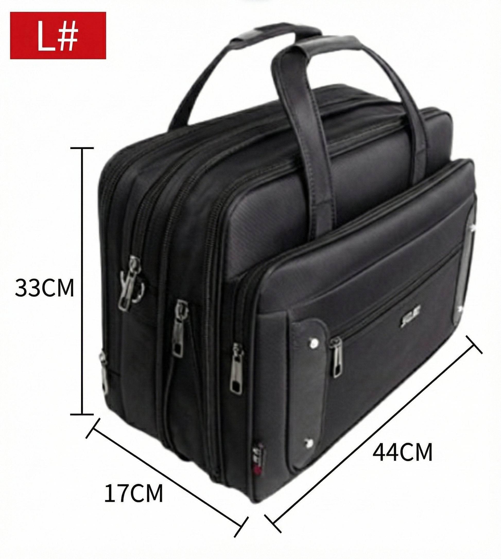 Men's Canvas Laptop Bag — Padded Business Tote M/L/XL 8