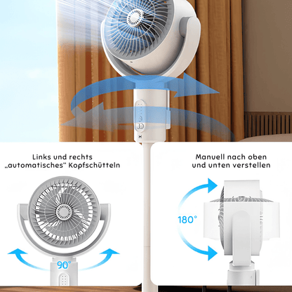 Silent Tower Fan 10W — 5 Speeds & Remote Control, Height Adjustable 7