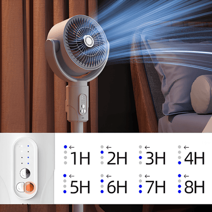 Silent Tower Fan 10W — 5 Speeds & Remote Control, Height Adjustable 4
