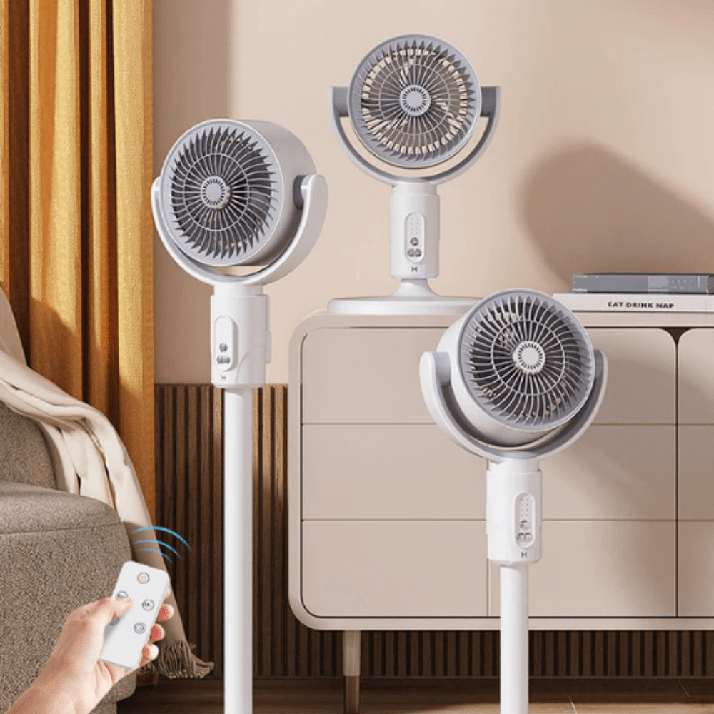 Silent Tower Fan 10W — 5 Speeds & Remote Control, Height Adjustable 2