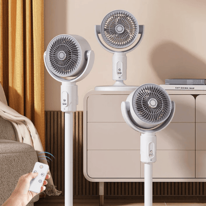 Silent Tower Fan 10W — 5 Speeds & Remote Control, Height Adjustable 2