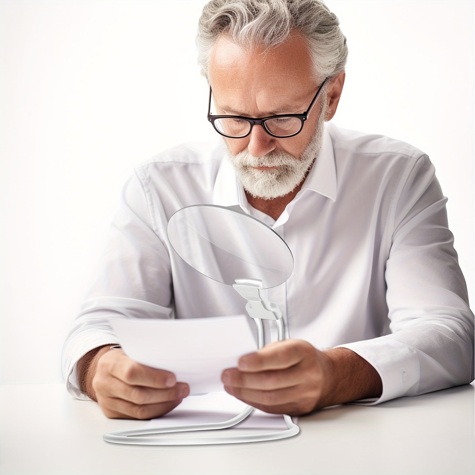 Lumi 5x Wearable Magnifier — Hands-Free Reading & Hobby Lens 7