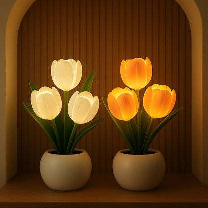 TulipaGlow – LED Tulip Decorative Lamp Warm White Light 1