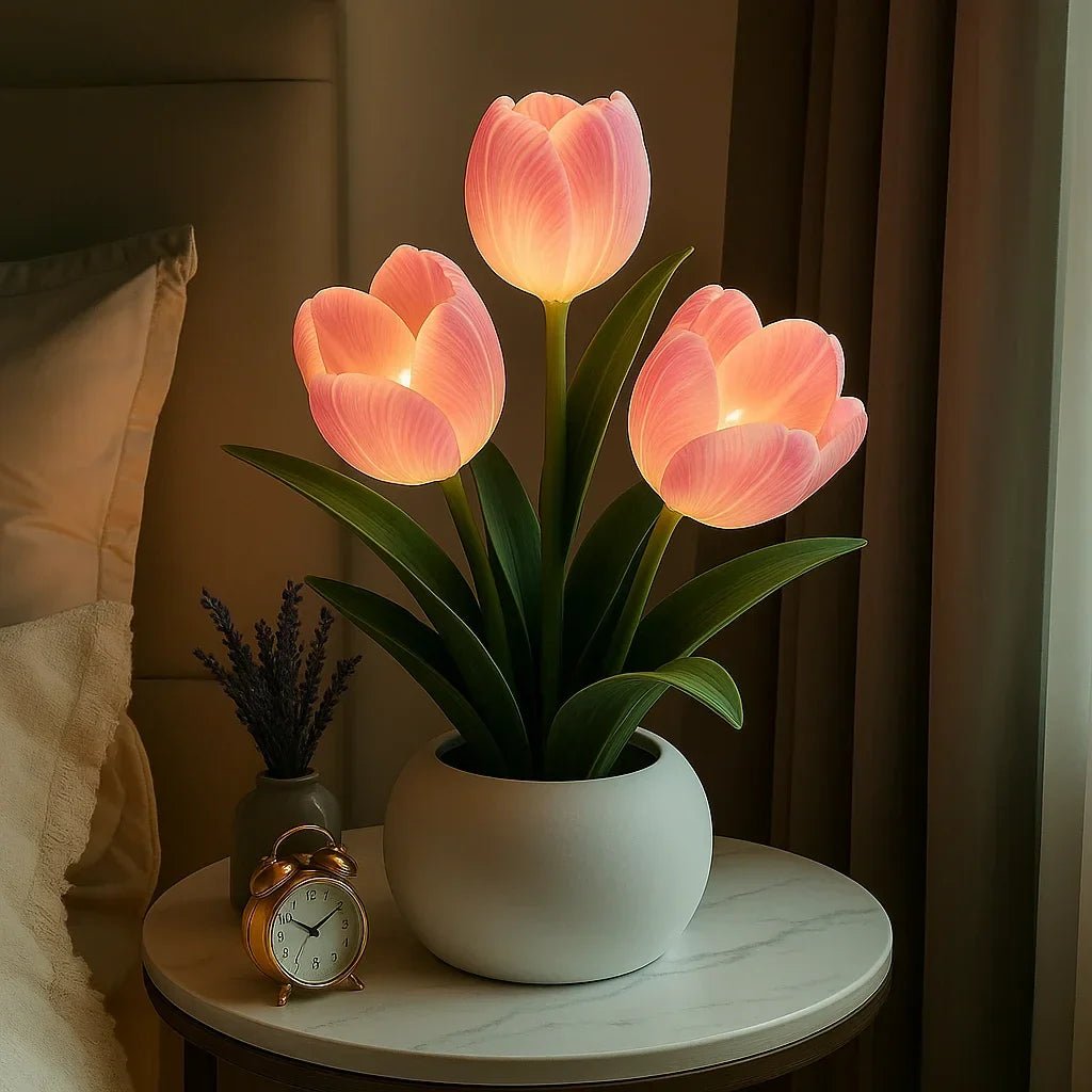 TulipaGlow – LED Tulip Decorative Lamp Warm White Light 2