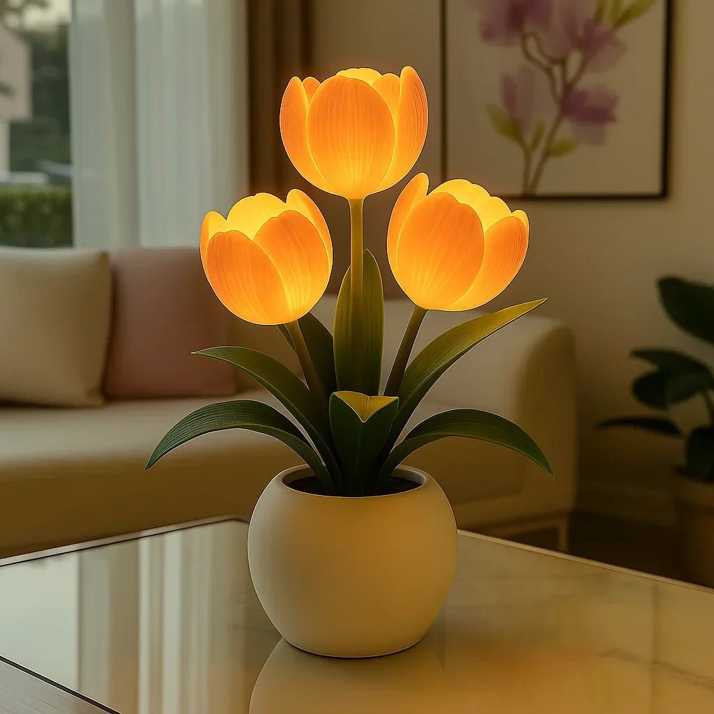 TulipaGlow – LED Tulip Decorative Lamp Warm White Light 3