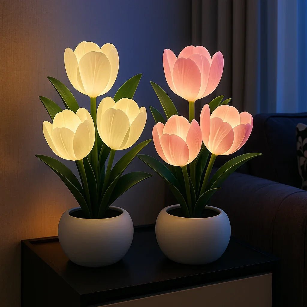TulipaGlow – LED Tulip Decorative Lamp Warm White Light 5